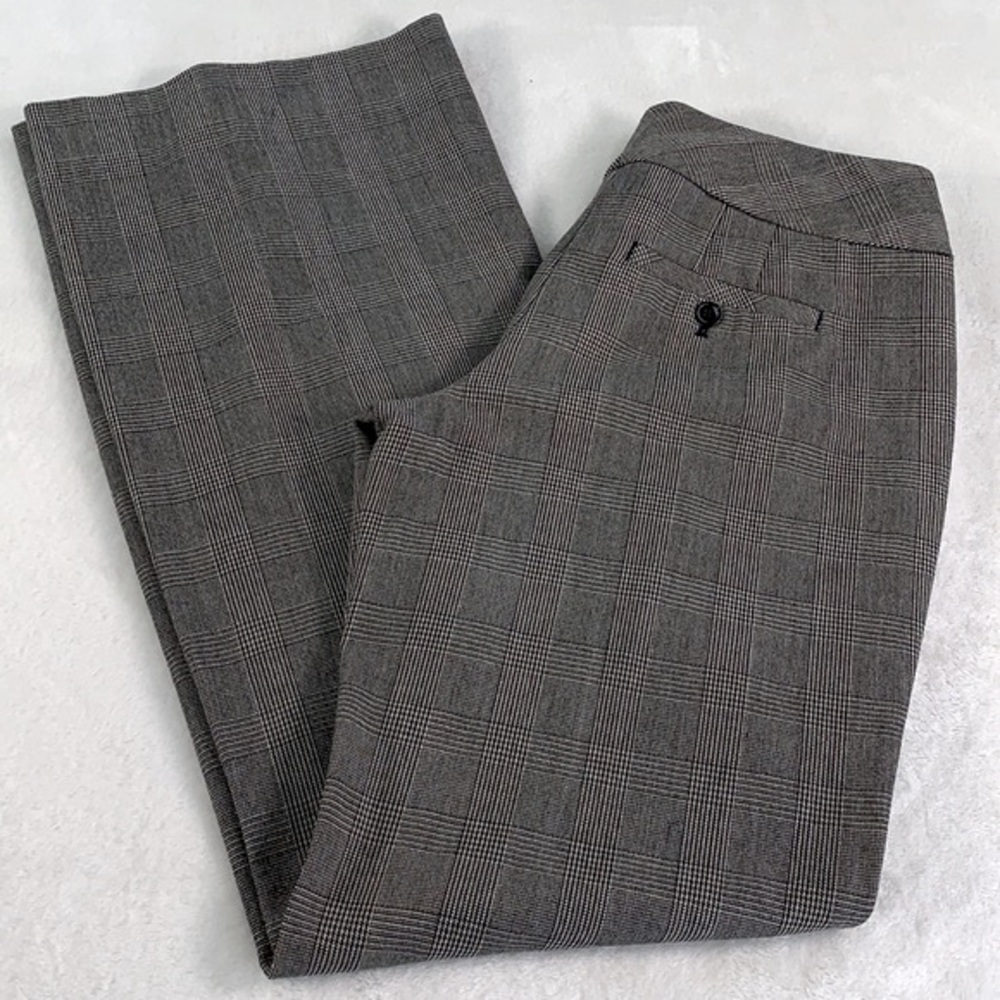 WHBM Legacy Wide Leg Plaid Pants